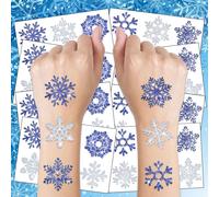 TEMU 48pcs Tatuajes Temporales de con - Perfectos para Fiestas de Navidad y Vacaciones de Invierno, Maquillaje para Adultos
