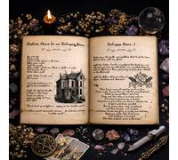 TEMU 49 Cartas de | 66 Páginas Libro de Magia de Brujería de o Grimoire para Libro de Wicca, Desbloquea el Guía de Magia para el , Cubierta de Papel