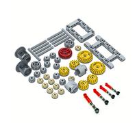 TEMU 49 piezas Compatible Juego de Engranajes Diferenciales, Kit de Bloques de Construcción MOC ABS para Robótica Creativa y Proyectos Mech
