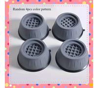 TEMU 4pcs Grandes Almohadillas Antivibración Grises para Lavadoras - Fácil de Instalar, Cancelación de y Ruido, Plástico Duradero con Agarre Texturizado, Soporte Estabilizador