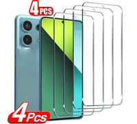 TEMU 4pcs Protector de Pantalla HD de Vidrio Templado para Redmi Note 13 / 13 Pro 4G 5G para Redmi Note 11Pro+ 5G 4G 13C 12C 12 Vidrio POCO C65 X6 5G M6 Pro 4G F5 X5