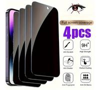 TEMU 4pcs Protectores de Pantalla de Privacidad para iPhone 15, 16, 14, 13, 12, 11 Pro Max, 12 Mini, X, XS Max, XR, 7, 8, 6, 6S Plus