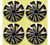 TEMU 4pcs Tapas de de Rueda de Hierro de 14" - Plástico PP Duradero, Mejora la del Coche, Varios Colores Disponibles