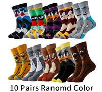 TEMU 5/10/20 Calcetines de Tejido Divertidos y Originales, Estilo Casual Unisex, Cómodos y Transpirables, Corto, Batman, Superman, Bugs Bunny