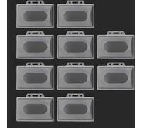 TEMU 5/10 unidades de plástico transparente, multiusos, cubierta , tarjeta de crédito, anti-pérdida, para enfermeras, negocios, de trabajo, suministros de oficina