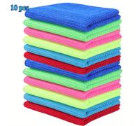 TEMU 5/10 unidades Toallas de Cocina Rectangulares 35x45 cm, Paño de Microfibra de Absorción, Toalla para Lavar y Secar Vajilla y del Hogar, Herramientas de Limpieza