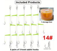 TEMU 5 Conjuntos de Ganchos de Pesca, 1 de Almacenamiento, de Material de Nylon de Calidad, Conexión de Hebilla de Acero Inoxidable, Gancho de Pesca Anti-Enredo con de Almacenamiento.