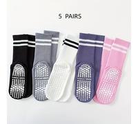 TEMU 5 de Calcetines de Yoga Profesionales Antideslizantes de Silicona con Barra para Mujer y Calcetines Deportivos de Pilates en Interiores