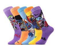 TEMU ¡5 de calcetines divertidos, alegres y ! - Calcetines de anime Stitch, Halloween y terror, ideales para regalos, fiestas y uso diario, elásticos y transpirables, para adolescentes