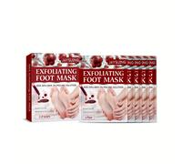 TEMU 5 de Mascarillas para Pies con Ácido de Frutas, Limpian la Piel de Tus Pies, la Piel y la y , Lo Que Las Torna un Regalo de Navidad o Año para Tu