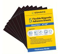 TEMU 5 Hojas de Papel Magnético Adhesivo con Respaldo Autoadhesivo 4 x 6 Pulgadas, Hojas Flexibles de Imán Magnético para Fotos y Porta-imágenes, Calcomanías Magnéticas Artesanales
