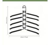 TEMU 5 paquetes de perchas de resistencia que ahorran - 5 en 1, metal de capas múltiples con relleno de espuma, acabado , ideales para abrigos, suéteres, trajes y camisetas, perchas para ropa