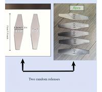 TEMU 5 Piezas Cuchillas de 150 mm para Cortacésped Eléctrico, Repuestos para Desbrozadora y Máquina de Corte