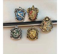 TEMU 5 piezas de broches con la cresta de la casa de Hogwarts de Harry Potter - Juego de broches, regalo ideal para fans, recuerdos coleccionables, para , Halloween, Navidad y regalo de para del Año .