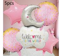 TEMU 5 piezas de globos para , set de globos redondos de estrella, luna y , decoración para fiestas, decoración de globos para y , decoración navideña, decoración de , de