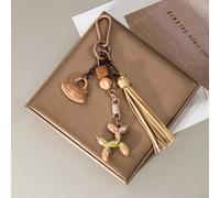 TEMU 5 Piezas de Llavero con Colgante de Perro Colorido, Accesorio Mini y Moderno para Bolsos, Regalo Estilo Instagram para Mejores , Decoración Portátil y a