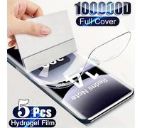 TEMU 5 protectores de pantalla de hidrogel de para Xiaomi Redmi Note 14 Pro 4G, 13 5G, 12, 11 , protector de pantalla compatible con Xiaomi Mi 15 Ultra, 14, 14T, 13T Pro, , 11T Lite 5G NE.