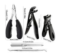 TEMU 5 unidades Adecuado para mayores con uñas encarnadas - Cortaúñas de para uñas gruesas, diseñado para hombres como para mujeres, con un diseño de pico de para y recortar. curva le da a un .