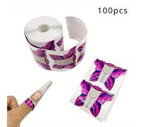 TEMU 50/100/500 piezas Formas de Uñas con Diseño de Francesa, Tips para Uñas, Extensión de Gel Acrílico, Forma , Sticker de Gel para Uñas, Guía , Molde, Plantilla de Manicura, Herramientas Acrílicas