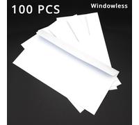 TEMU 50/100 uds. Sobres comerciales autoadhesivos - 8.9" X 4.5" - Privacidad y comercial - Cierre pelable y - Sobres de y facturación - Material de papel - Autoadhesivo