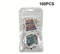 TEMU 50/100pcs Pegatinas Holográficas de Estrellas Brillantes, Pegatinas Creativas con Láser para Libros, Tabletas, E-Readers, Tazas de Café y Accesorios de Lectura