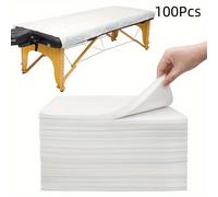 TEMU 50/100pcs Sábanas Desechables para Camilla de Masaje, Cojines Desechables para Camilla de Masaje, para Spas, Salones de Tatuajes, Tela No Tejida, 80 x 180cm