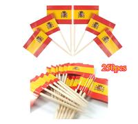 TEMU 50/150/250pcs Banderines de Palillos de Española - Palillos con Colores de España y del de Armas (Cruces de Castilla y León) para Fiestas, , - Decoraciones Temáticas Españolas al por Mayor