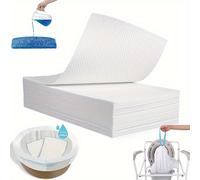 TEMU 50/20 piezas de almohadillas superabsorbentes para tino - para forros de tino desechables de cabecera, silla de tino para adultos, bolsas de inodoro portátiles o camping - Haz más fácil