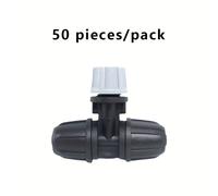 TEMU 50 boquillas de nebulización para riego por goteo de , boquilla atomizadora de tres vías con conectores, de goteo, piezas de accesorios para sistemas de refrigeración por rociado al .