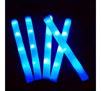 TEMU 50 cajas de varillas de esponja parpadeantes azules con 3LED, 5LED, tres de luz intermitente, ideales para , festivales, fiestas, carnavales y conciertos