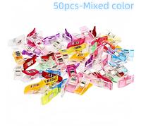 TEMU 50 clips de costura plásticos vibrantes - para asegurar colchas coloridas a , regalo ideal para y modistas, accesorios de costura