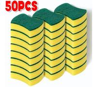 TEMU 50 Esponjas de Cocina para Lavar Platos | Suaves y Absorbentes, Estropajos de Poliuretano para Eliminar Óxido y Limpieza del Hogar