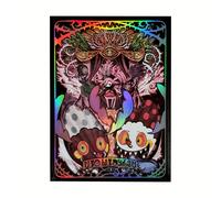 TEMU 50 Fundas para Cartas de Anime Láser, Tamaño Estándar 66×91 mm, Adecuadas para Cartas TCG, Fundas de Carga Superior para Juegos de Mesa y Cartas Coleccionables