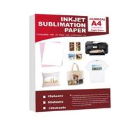 TEMU 50 hojas de papel de sublimación para transferencia de para cualquier impresora de de tinta Epson HP Canon con tinta de sublimación para taza camiseta 8.27x11.7 pulgadas