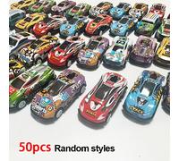 TEMU 50 Mini Coches de Juguete de Aleación | Estructura Duradera, Regalo de Halloween y Navidad para Niños y Niñas, Coches Coloridos de Metal Fundido a Presión con Empuje y Retroceso