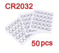 TEMU 50 piezas de bandeja de empacado FANTE CR2032, batería de botón no recargable de 3V de litio, diámetro ≥ 20mm, para reloj, juguete, calculadora, control remoto de coche