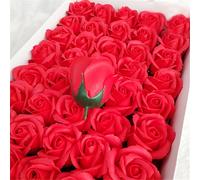 TEMU 50 Rosas Artificiales con de Jabón de Plástico, Rosas se Pueden Utilizar para Hacer . Las Grandes Cabezas de Flores con , lo Que las Adecuadas para , Día de San Valentín, Decoraciones de Fiestas,