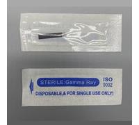 TEMU 50 unidades de cuchillas negras de microblading sin de 0,18 mm 18F de desechables , de maquillaje permanente Blade, uso sin electricidad, sin batería, para herramientas y accesorios