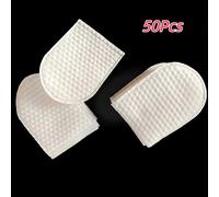 TEMU 50 Unidades de Discos Desmaquillantes de U | Toallitas Limpiadoras Desechables Sin , Diseño Ergonómico, Beige , Ideales para Viajes, Adecuadas para Rostro y Cuerpo