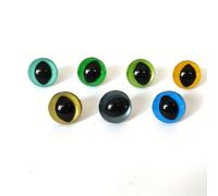 TEMU 50 unidades WhiskerWonders Ojos de seguridad de de 12mm con arandelas, ojos de gato de plástico para muñecos de osos hechos a , accesorios de marionetas de animales
