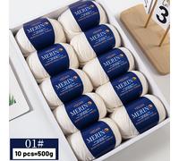 TEMU 500g Lana Premium 212 de para Tejido Manual DIY, de Regalos, Suéteres de Moda Otoño/Invierno para Hombres y Mujeres, Bufandas de Pareja y Gorros. de Lana, 10 Madejas por Paquete