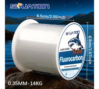 TEMU 500m/546YDS Línea de Pesca de Nylon de Resistencia, Línea Principal , Duradera y Resistente al , Línea de Pesca Recubierta de Carbono, Hilo Simple Sin Memoria, para /Trucha
