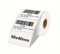 TEMU 500pcs 60*40mm Etiquetas térmicas directas Etiqueta adhesiva de papel de al Etiqueta adhesiva de guía de envío Etiquetas de impresora de