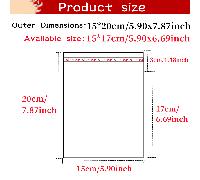TEMU 500pcs Bolsas OPP Autoadhesivas Transparentes - Reutilizables, de Múltiples Tamaños (3.15"x4.72" a 9.11"x11.81") Bolsas de Sello de Plástico PP para Joyería y Recuerdos de Boda, Sin Recubrimiento
