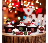 TEMU 500pcs LUKISU Etiquetas Compatibles para Navidad - Rollo de PVC " Navidad" con Frases de , Hojas para Tarjetas, Envoltura de Regalos y Decoraciones (500 Etiquetas, Paquete)