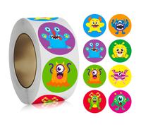 TEMU 500pcs/Rollo 1 /2.5Cm Stickers de para Sobres, Etiquetas de y , Sello de Papelería