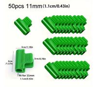 TEMU 50pcs Abrazaderas para Invernadero para Estacas de Plantas de 0.43 pulgadas - Clips de Aro de de Malla de Cubierta de de Película de Plástico - Soporte Duradero para Malla de de Jardín