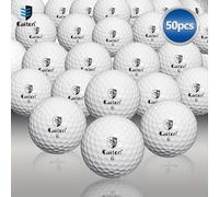 TEMU 50pcs Caiton Pelotas de Golf de 3 Capas - 332 Dimples, Distancia , Control de Giro, Duraderas, Precisas - Ideales para Entrenamiento y Competición