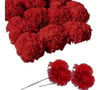 TEMU 50pcs Eternal Blossom Silk Carnation Flower, Flores Artificiales, Utilizadas para Decoración de , Flores Hechas a para DIY