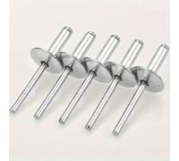 TEMU 50pcs Grandes remaches huecos de , hechos de aluminio, diámetro de de 5/8 pulgadas (16 mm), 3/16 pulgadas x 5/8 pulgadas, de sujeción (8-12 mm)